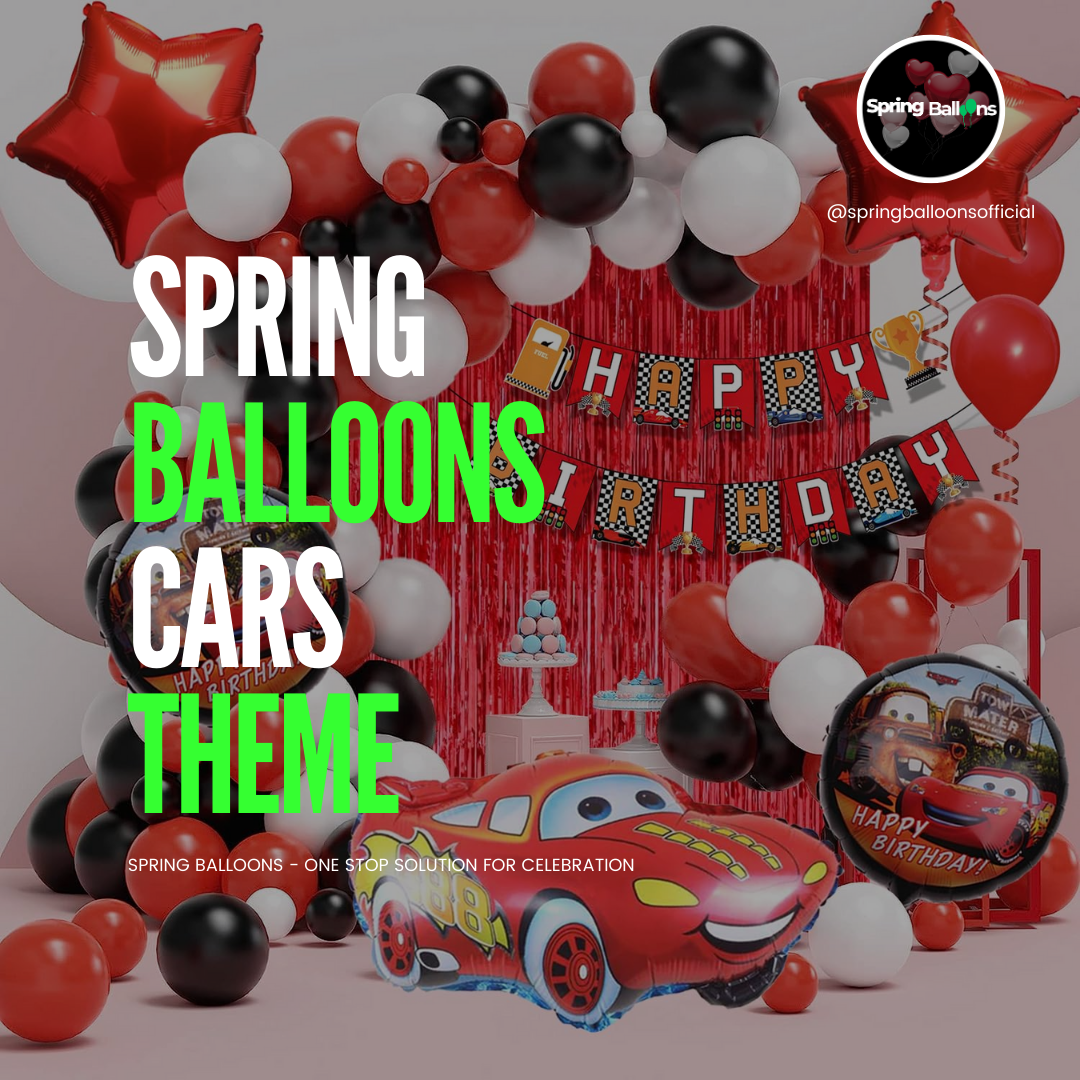 Cars birthday decoration kit