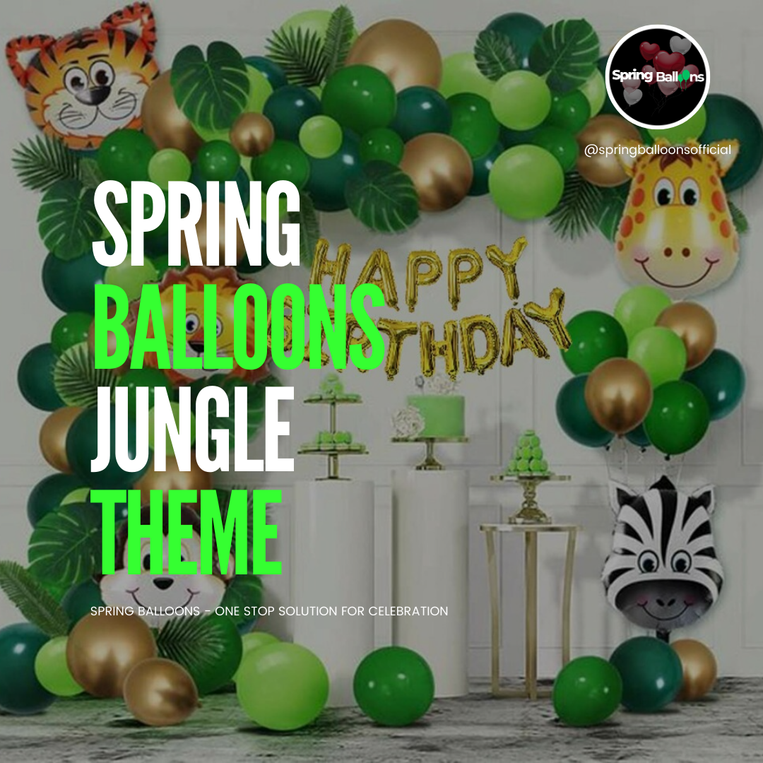 Jungle theme birthday decoration kit